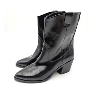 DV by Dolce Vita Imana Pointed Toe Western Boots Women's Black Size US7.5 EU38
